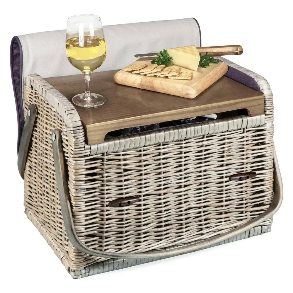 NEW Wine & Cheese Picnic Travel Basket